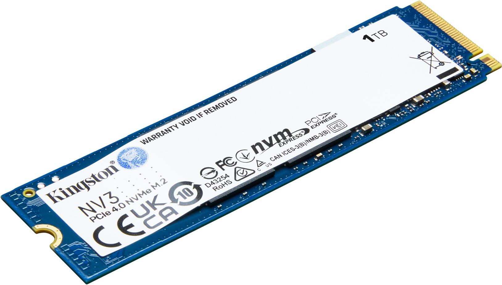 Kingston NV3 1 TB SSD M.2 2280 PCIe 4.0 x4 NVMe