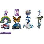 ROTH Bügelbild für DIY-Stoffschultüte, Pferd Bügelbild: Stickerei mit Druck, Maße: (B)145 x (H)160 mm - 1 Stück (658097)