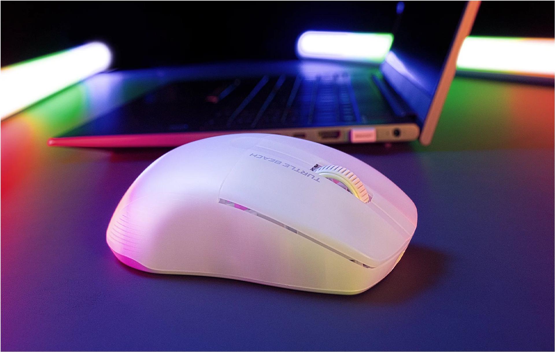 Turtle Beach Pure Air Wireless Gaming-Maus 26000 DPI Optische TITAN-Schalter Weiß