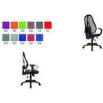 Topstar Bürodrehstuhl "Open Point SY", Stoff, dunkelblau stufenlose Sitzhöhenverstellung, Sicherheitsgasfeder (OP200 G28)