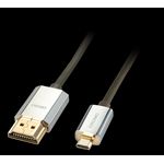Lindy CROMO Slim High Speed HDMI to micro HDMI Cable with Ethernet (41679)
