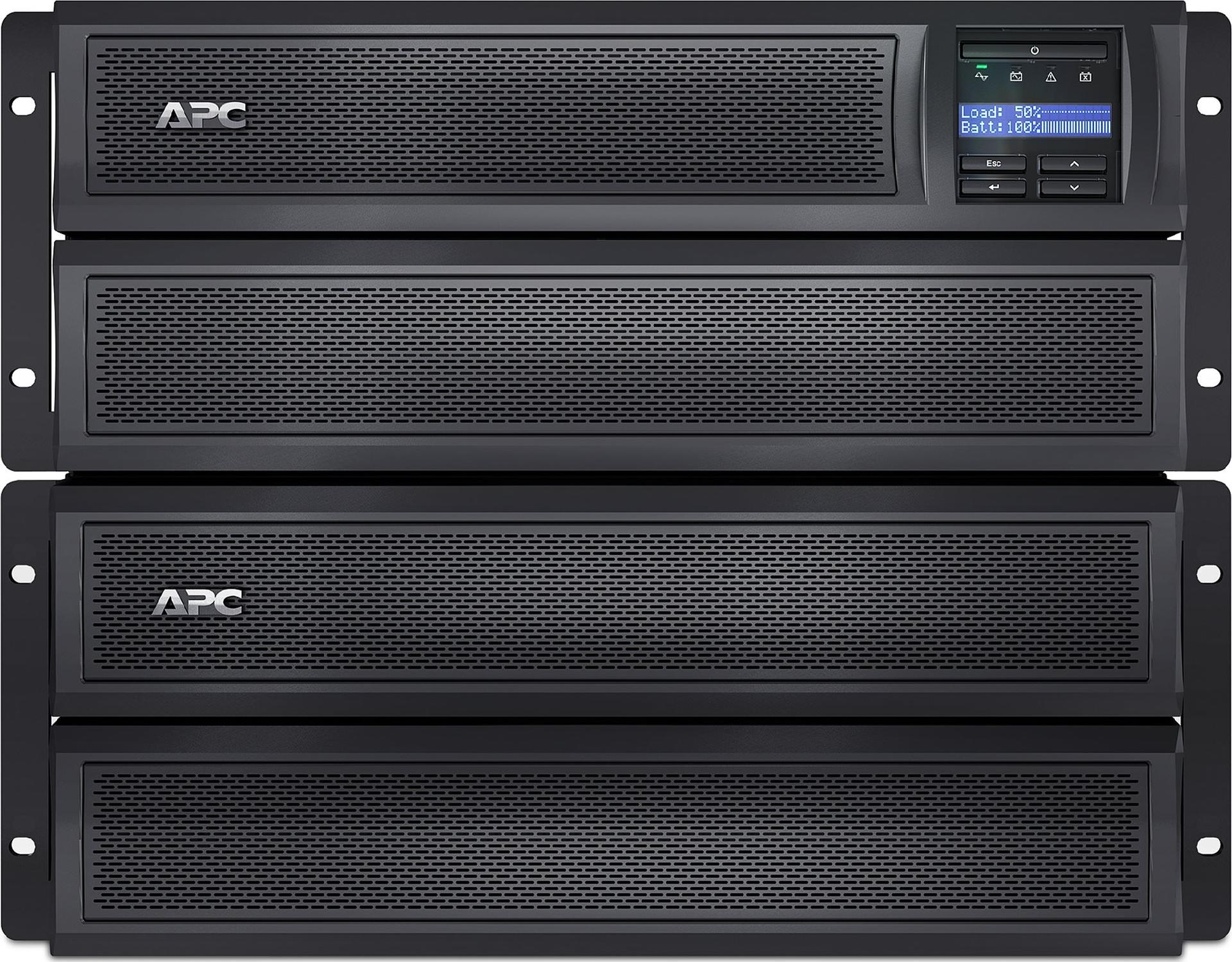 APC Smart-UPS X 3000VA USV 2700 W Rack/Tower LCD mit Netzwerkkarte Schwarz