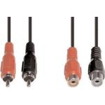 e+p B 98. Anschluss 1: 2 x RCA, Anschluss 2: 2 x RCA, Kabellänge: 2,5 m, Produktfarbe: Schwarz (B 98)