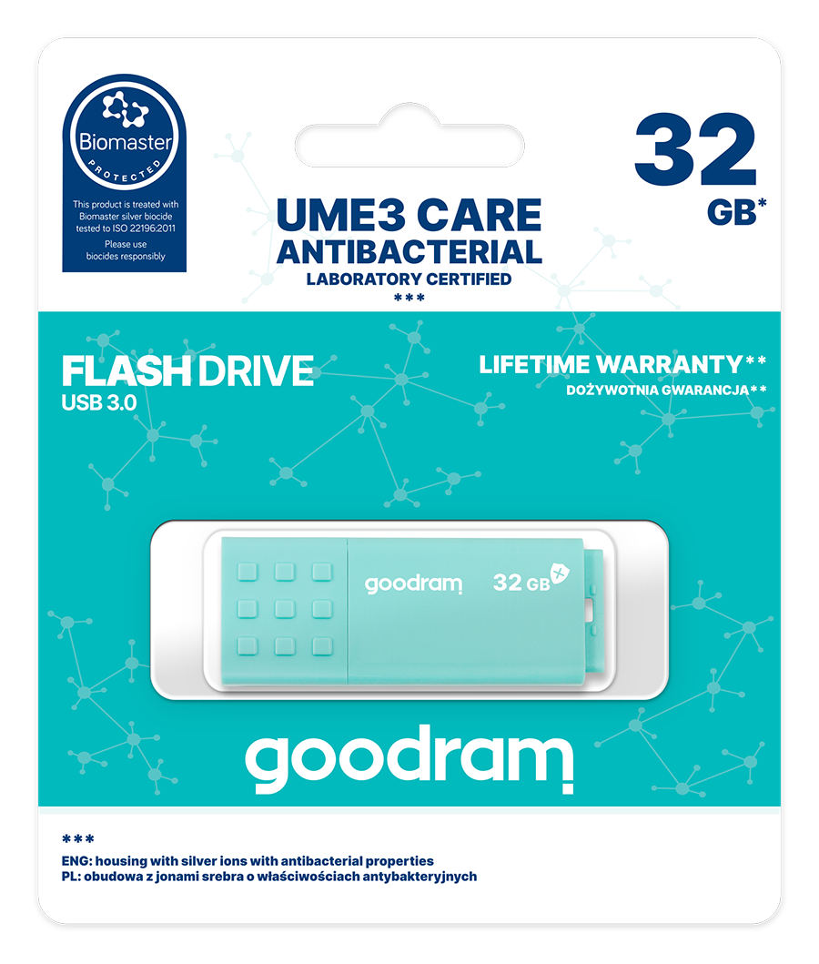 Goodram UME3 USB-Stick 32 GB USB Typ-A 3.0 Türkis (UME3-0320CRR11)