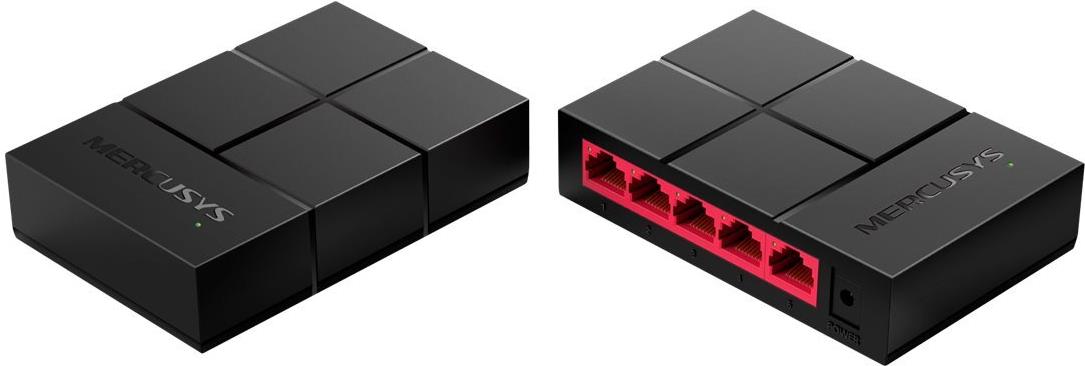 Mercusys MS105G 5-Port Gigabit Ethernet Netzwerk-Switch Schwarz