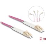 Delock 88088 LWL Kabel LC Duplex Multimode OM4 winkelbar 2 m (88088)