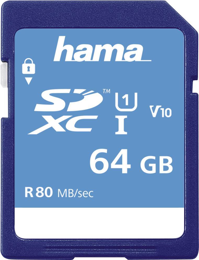 Hama 00213110 Speicherkarte 64 GB SDXC UHS-I Klasse 10 (00213110)