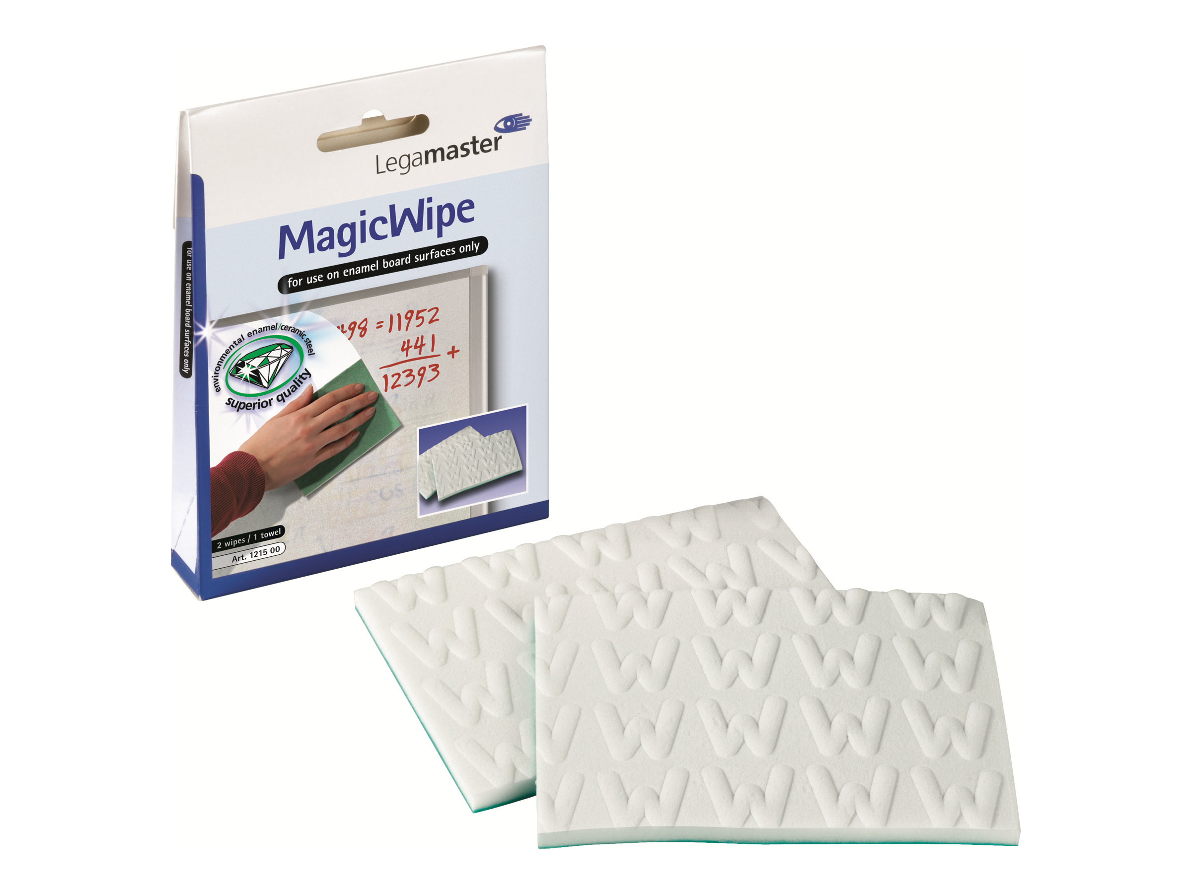 Legamaster MagicWipe Whiteboard-Reinigungstuch Mikrofaser Weiß