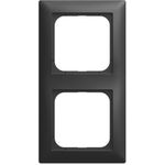 BUSCH JAEGER BJ 1722-915 Abdeckrahmen 2-fach schwarz matt - Busch-balance SI (2CKA001725A1569)