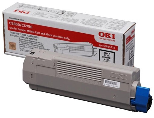 OKI Tonerpatrone 43865724 ca. 8.000 Seiten Schwarz