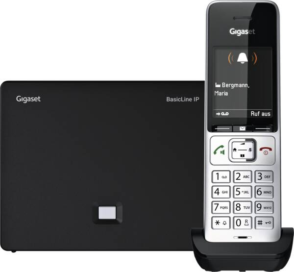 Gigaset COMFORT 500HX Universal-DECT-Mobilteil mit HD-Voice Schwarz, Silber