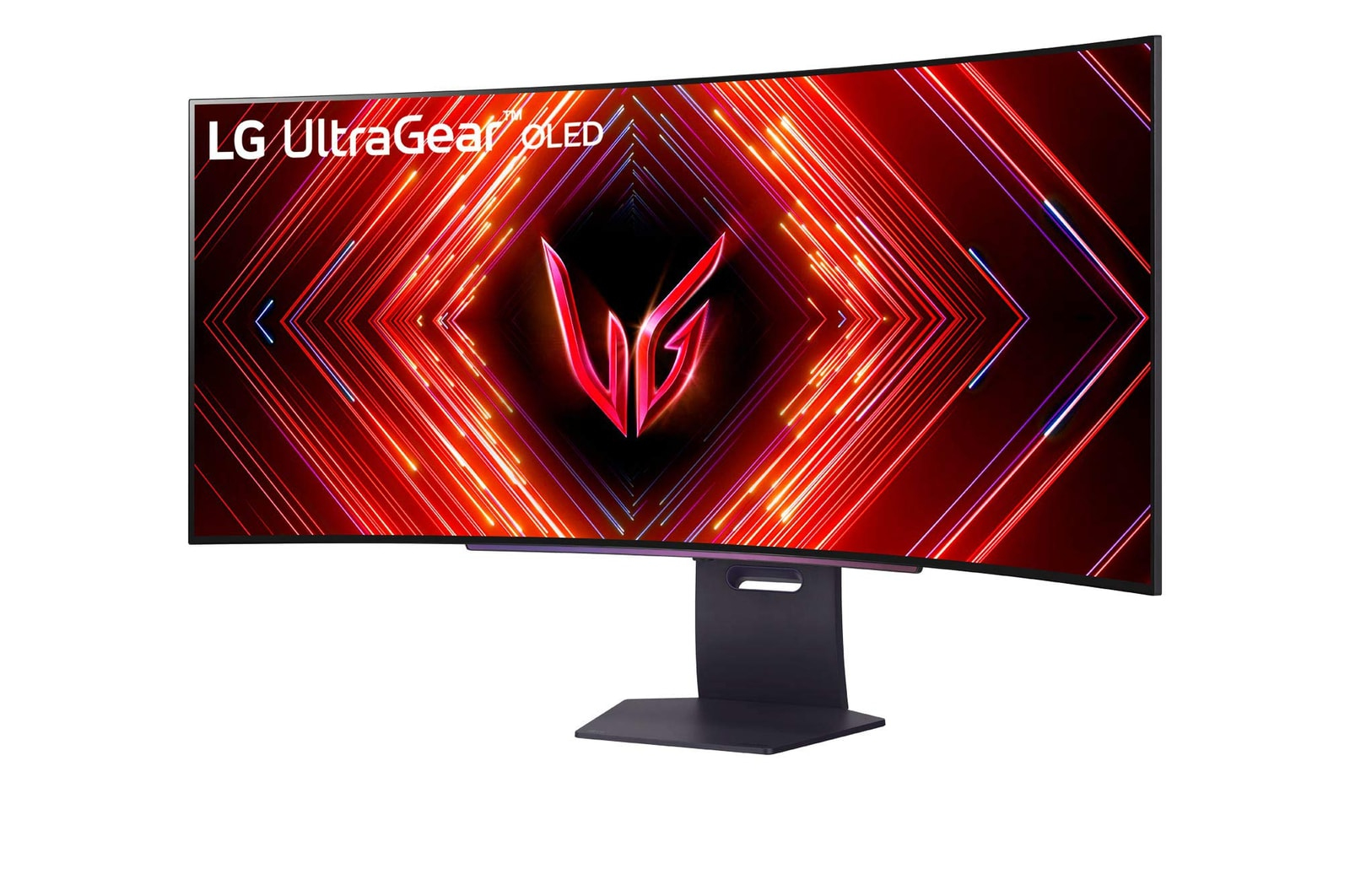 LG 45GS95QX-B Gaming Monitor - OLED-Display, 240Hz, 0,03ms Curved-Design (800R) für maximale Immersion [Energieklasse F] (45GS95QX-B.AEU)