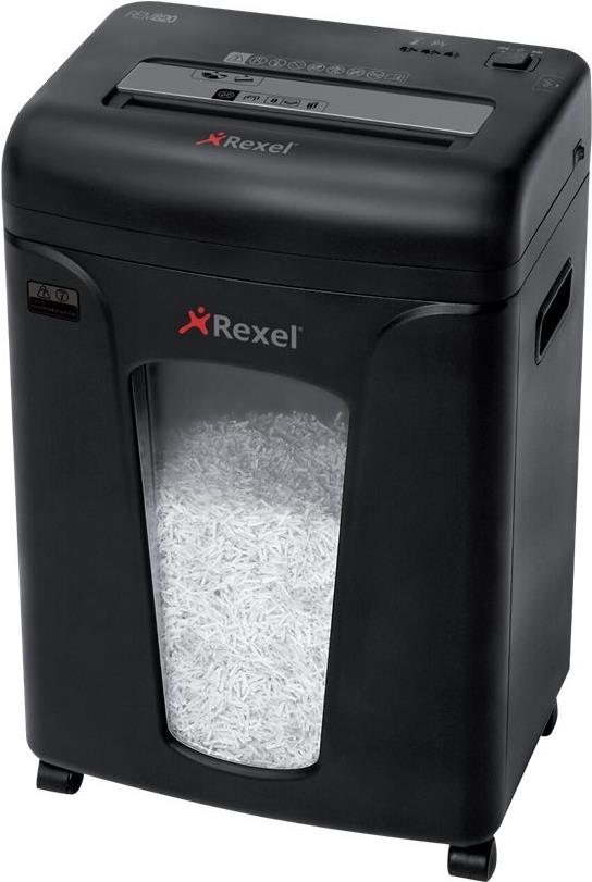 Rexel REM820 Aktenvernichter Mikroschnitt 9 Blatt 21 Liter Schwarz