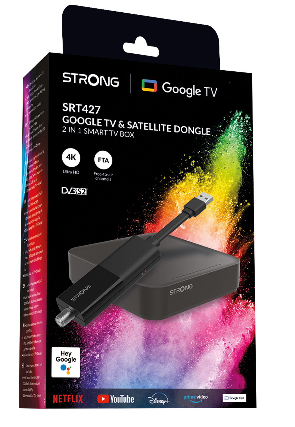 Strong SRT427 4K Streaming Box Android TV 16 GB Schwarz