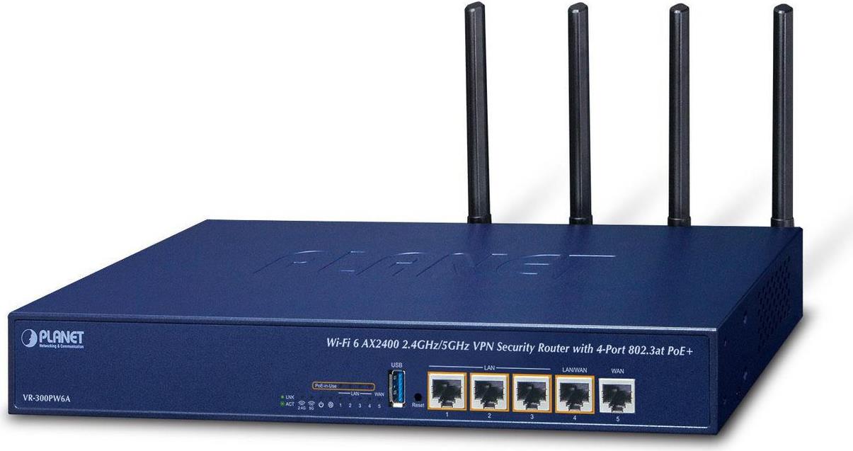 Planet Wi-Fi 6 AX2400 2.4GHz/5GHz (VR-300PW6A)