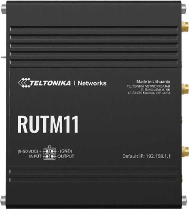 Teltonika RUTM11 Wireless Router Gigabit Ethernet Schwarz