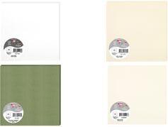 Pollen by Clairefontaine Karte 160 x 160 mm, naturweiß 210 g/qm, pH-neutrales Papier, säurefrei, zum Bedrucken - 1 Stück (56090C)