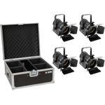EUROLITE Set 4x AKKU THA-20PC TRC Theater-Spot sw + Case (20000873)