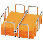 APS Serviettenhalter BAR, Edelstahl, Metall verchromt Maße: (B)140 x (T)140 x (H)65 mm, inkl. Beschwerer - 1 Stück (11762)