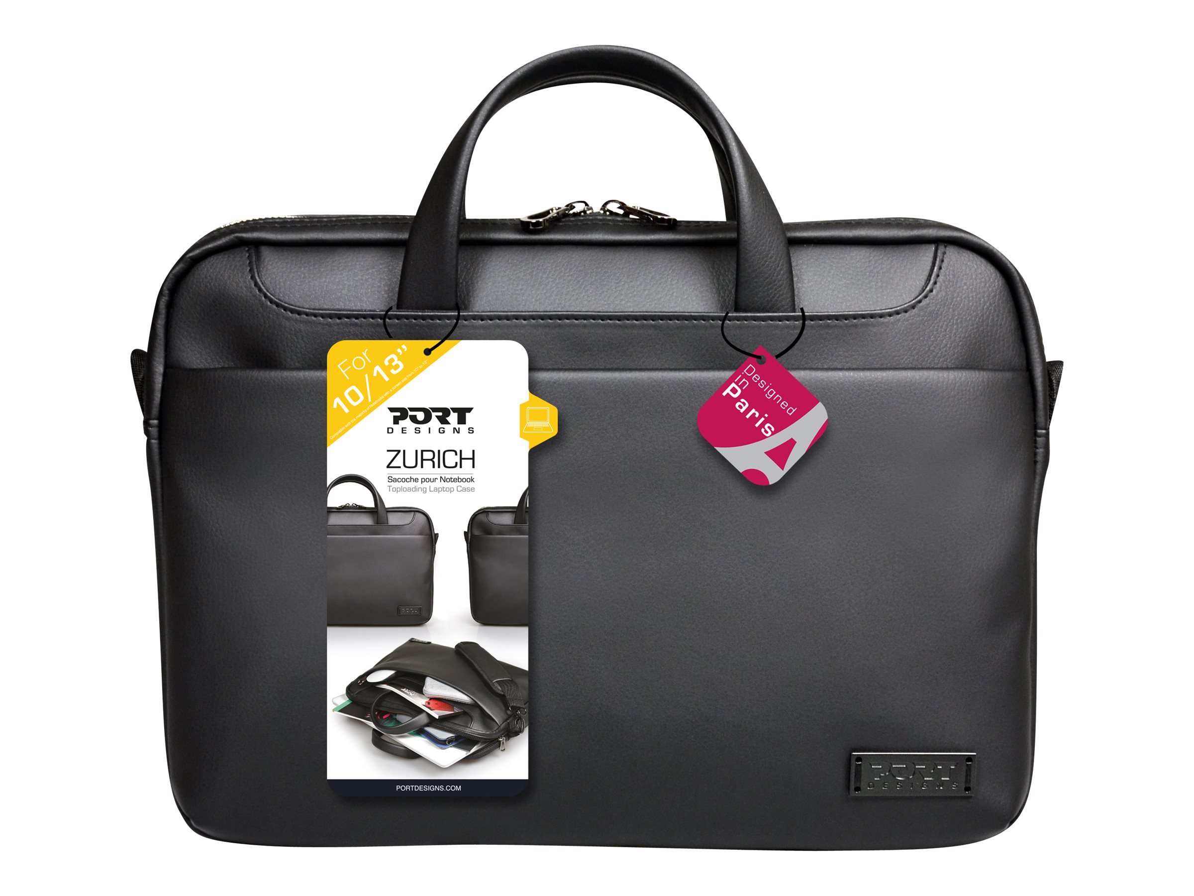 Port Designs Zurich Toploading Notebook-Tasche 15,6" Schwarz