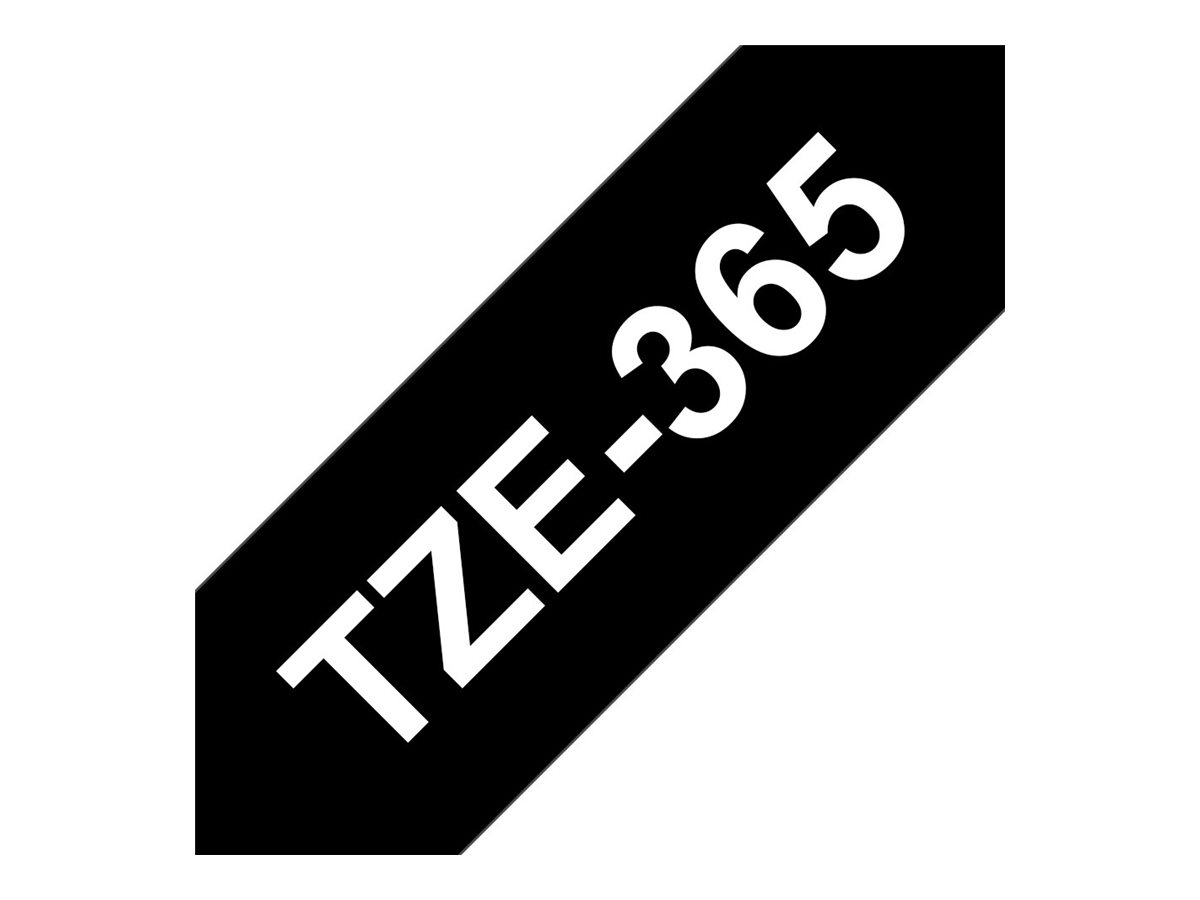 Brother TZe Schriftbandkassette TZe365 36 mm Weiß auf Schwarz