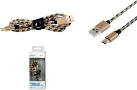 Logilink USB zu USB-C Sync- u.Ladekabel kupfer-schwarz 1m (CU0133)