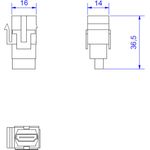 Bachmann Steckdosenleiste HDMI 2.0 Keystone 918.0411 (918.0411)