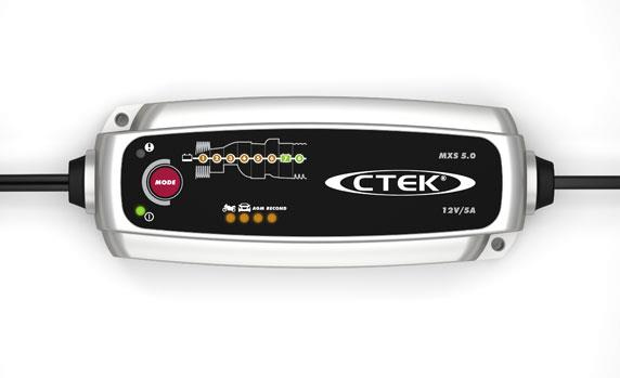 CTEK MXS 5.0 POLAR Ladegerät Schwarz, Silber
