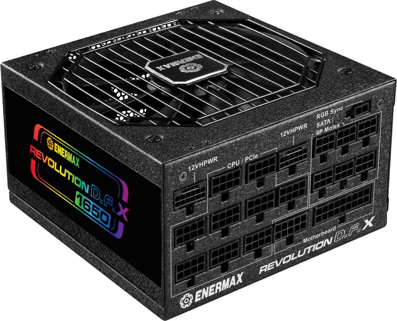 Enermax Revolution D.F.X ERT1650EWT Netzteil 1650W 80 PLUS Gold ATX voll modular schwarz (ERT1650EWT) (geöffnet)