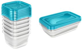 keeeper Frischhaltedose "fredo fresh", 2,4 Liter, eckig Unterteil: transparent, Deckel: blau, Deckel mit Ecklasche, - 1 Stück (3067963200000)