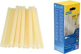 Rapid Klebepatrone Holz, 12 mm Durchmeser, lang Farbe: gelblich, perfekt für Holz, Papier, Pappe, Derivate - 1 Stück (5001421)