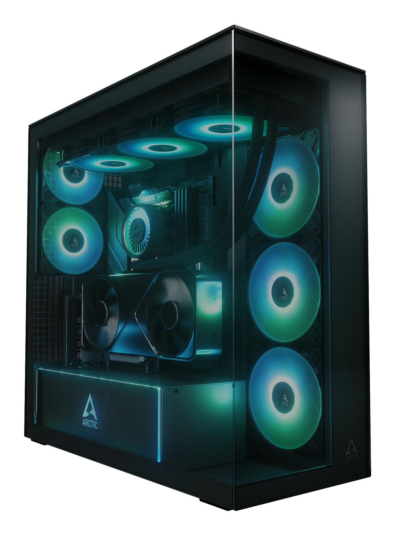 Arctic Xtender VG E-ATX Midi Tower Systemgehäuse Schwarz