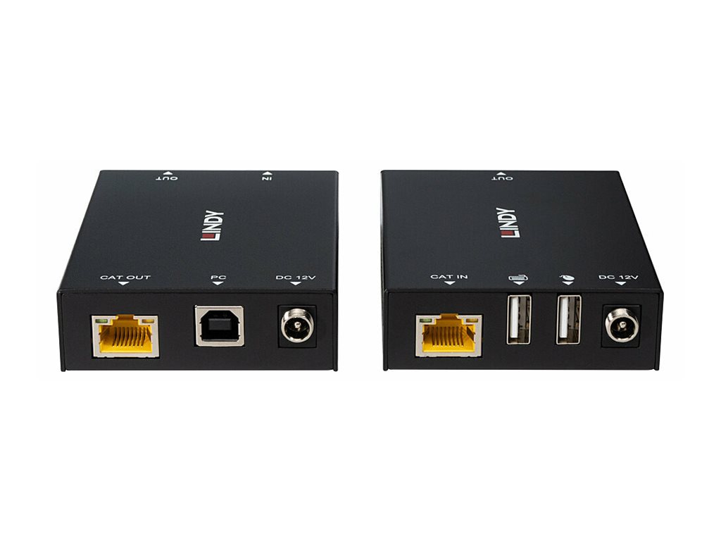 Lindy 39350 KVM-Extender HDMI USB Cat.6 100 m Schwarz