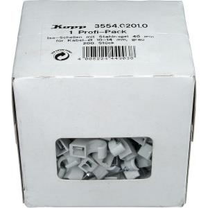 Kopp Nagelschellen Bündel-Ø: 10 - 14 mm 355402010 Grau Inhalt: 200 St.