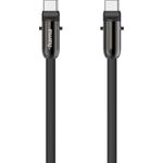 Hama USB-C-Kabel und Handyband, 2in1-Lösung, 1,2 m, Schwarz (00201751)