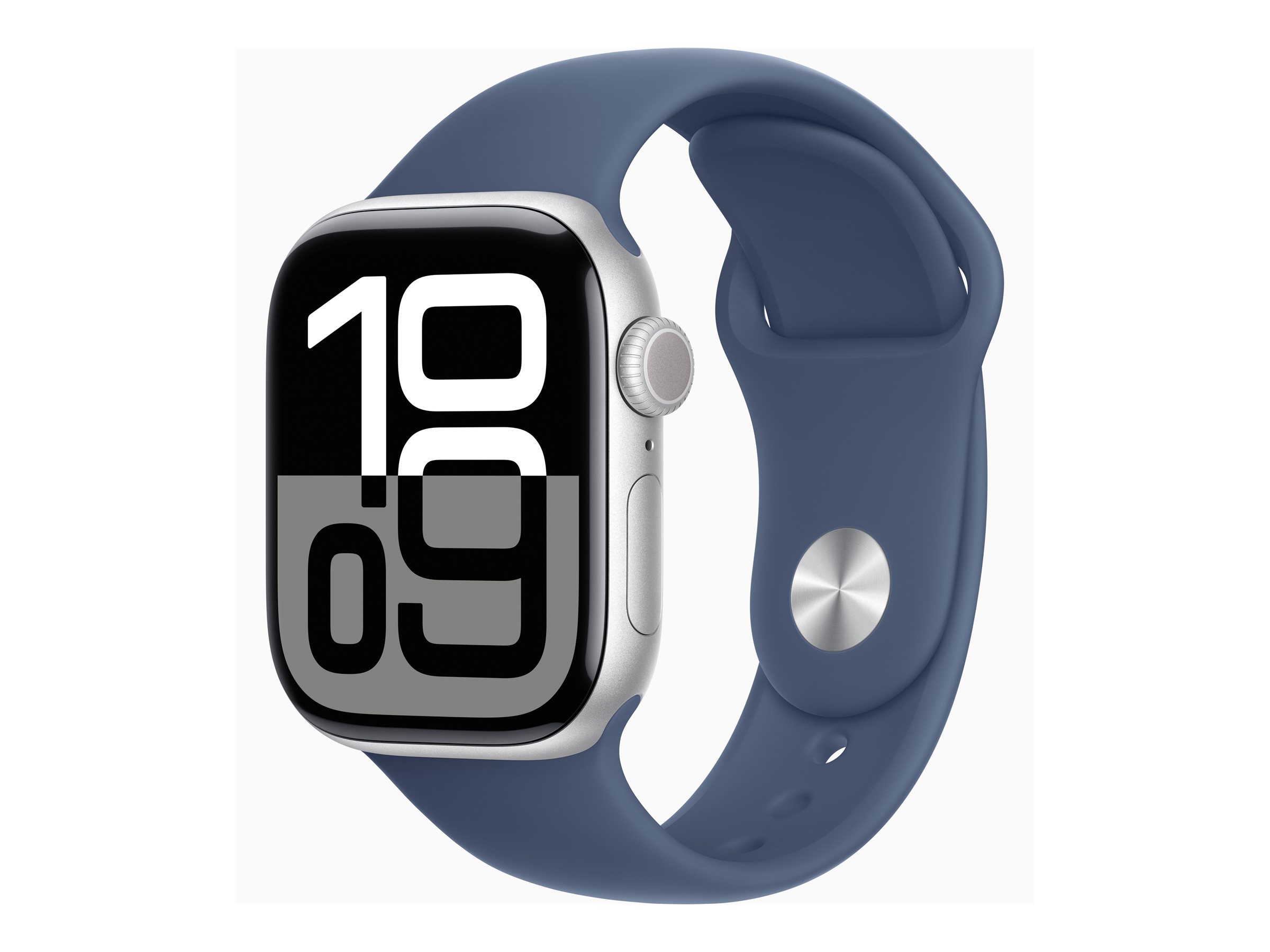 Apple Watch Series 10 (GPS) 42 mm Aluminium Sport Band S/M Silver Denim