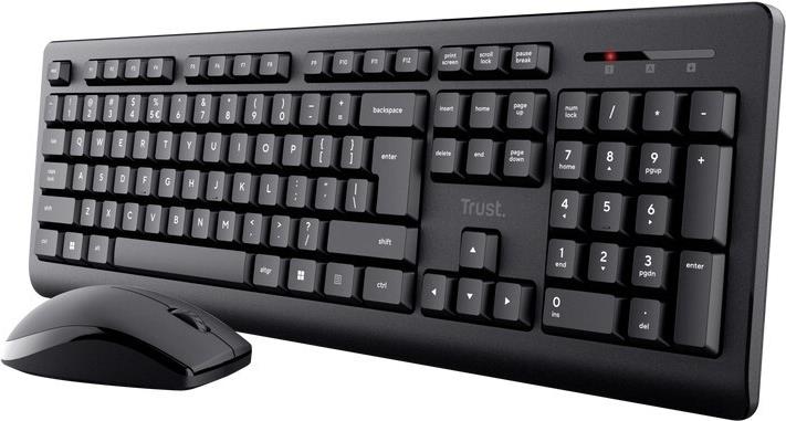 Trust Primo Tastatur Maus enthalten RF Wireless QWERTY US Englisch Schwarz (25347)