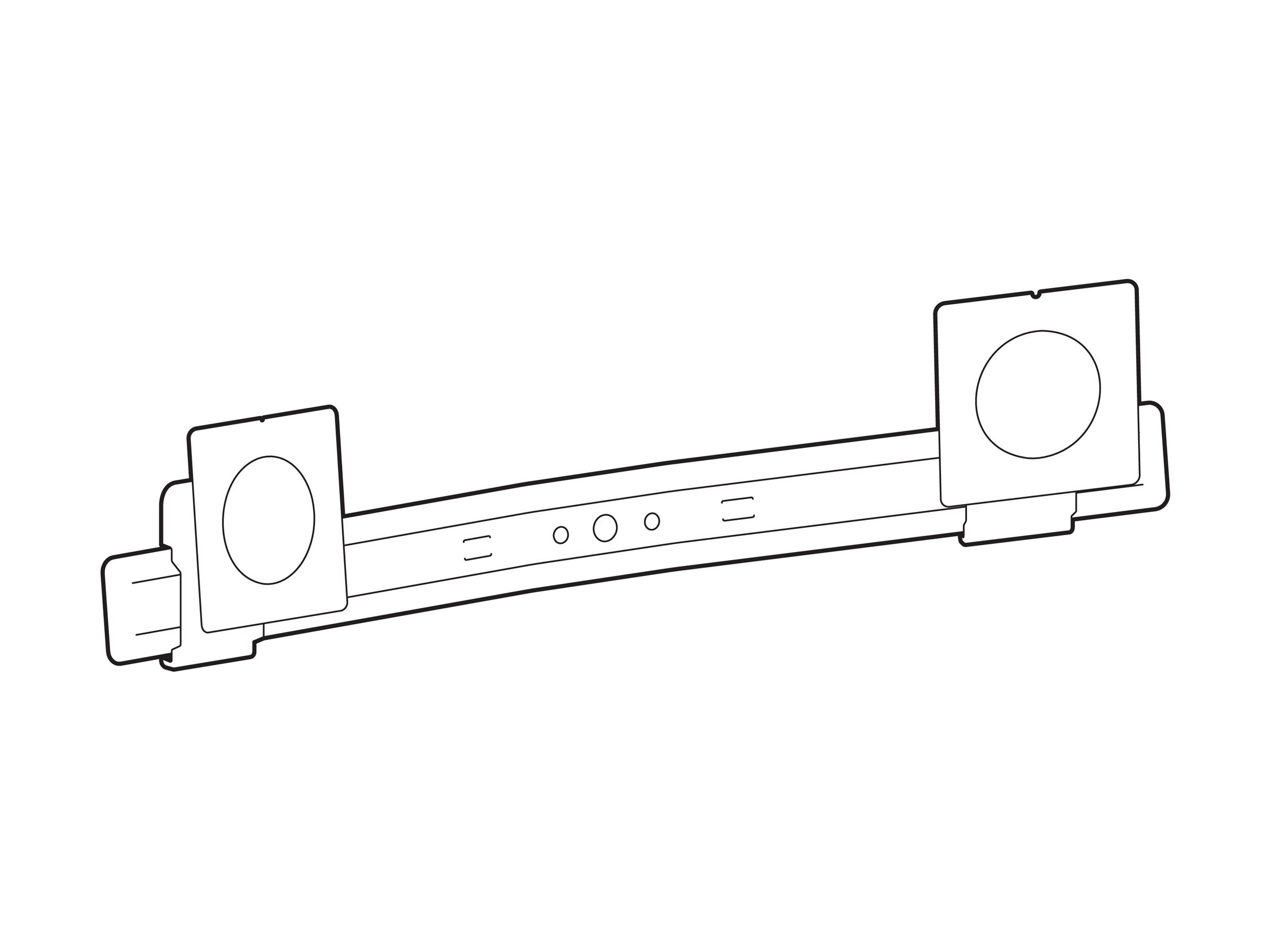 Ergotron LX Pro Dual Direct Befestigungskit für Flachbildschirm 27" Weiß