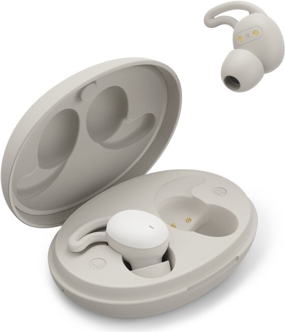 Hama Bluetooth-Kopfhörer Spirit Calm, TWS, In-Ear, Schlafkopfhörer, Weiß/Grau (00184181)