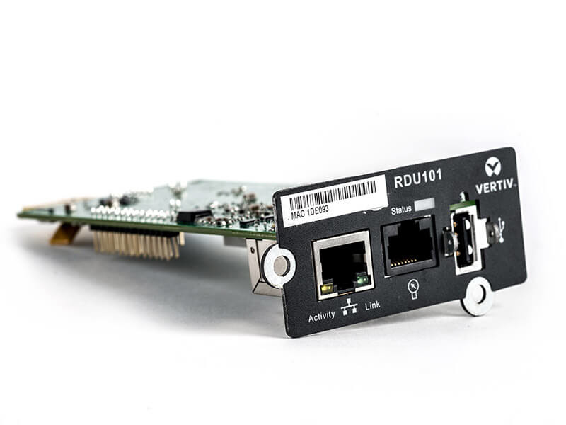 Liebert Intellislot Communications Card RDU101 10/100 Ethernet Schwarz