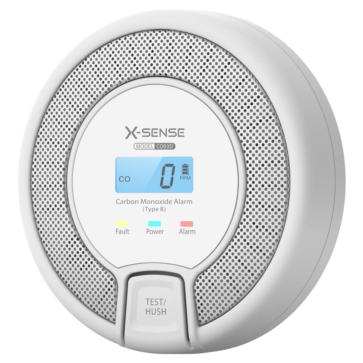 X-Sense CO3D Kohlenmonoxid-Melder Kabelgebunden 85 dB Lithium Weiß Grau