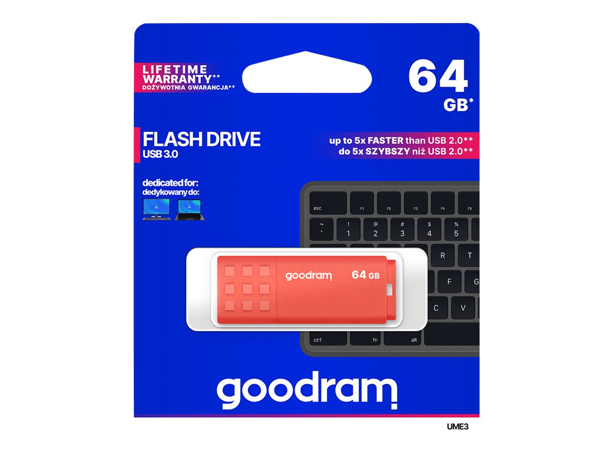 Goodram UME3 USB-Stick 64 GB USB-A 3.2 Gen 1 Orange