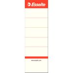 Esselte Ordner-Einsteckrückenschild Standard, 50 x 158 mm weiß, kurz, breit, passend für Standard-Ordner mit 75 mm (810801)