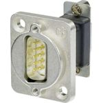 Neutrik NADB9MF Kabelschnittstellen-/adapter D-SUB Schwarz - Silber (NADB9MF)