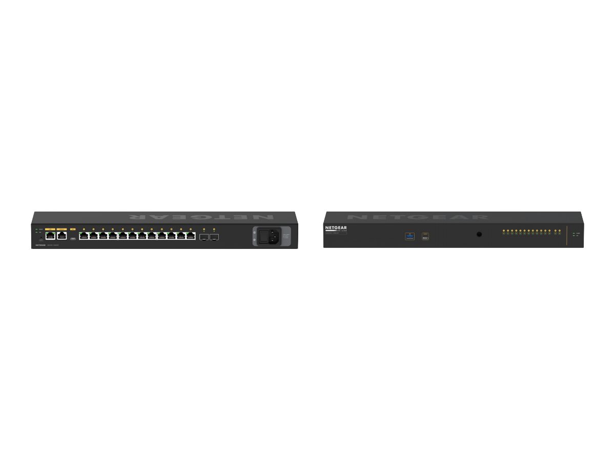 NETGEAR AV Line M4250-12M2XF 12x 2.5G 2x 10G SFP+ Managed Switch Schwarz