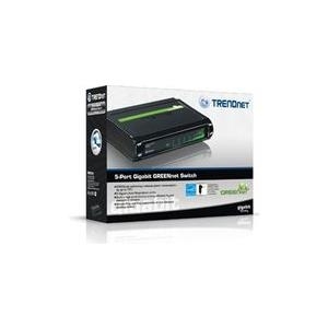 Trendnet 5XGIGABIT GREEN SWITCH 5 x 10/100/1000Mbps Auto-Negotiation, Auto-MDIX Gigabit Ethernet Ports. Store-and-Forward switching architecture with non-blocking wire-speed performance. IEEE 802.3x Flow Control for full-duplex mode (TEG-S5G)