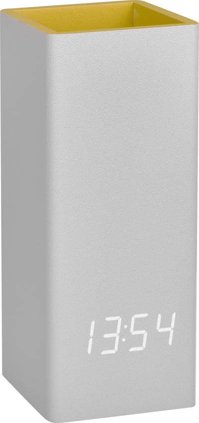 TFA 60.2041.15 Quarz Tischuhr Grau Gelb (60.2041.15)