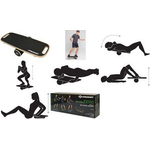 SCHILDKRÖT Balance Board Wave, aus Echtholz, schwarz (B)735 x (T)280 mm, Rolle: Durchmesser 110 mm, Länge: 350 mm - 1 Stück (960243)