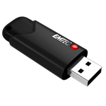 Emtec B120 Click Secure USB-Stick 256 GB USB Typ-A 3.2 Gen 2 (3.1 Gen 2) Schwarz (ECMMD256GB123)