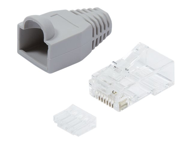 LogiLink RJ45 Modularstecker CAT 6 UTP 100 Stück Grau